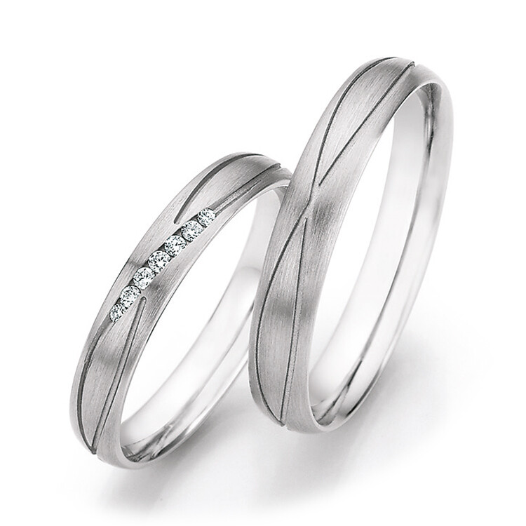 Eheringe Platin Honeymoon Ruesch 51/30010 & 51/30020