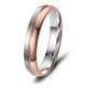 Trauringe Partnerringe Titan Rotgold Marrya TI-14