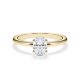 Verlobungsring Gelbgold 750/- zus. 0,540 ct, LAB - e, vs2 & tw, vs - RU-1902-30
