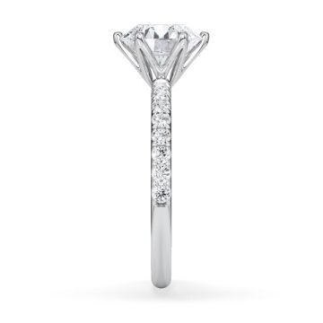 Hollywood Ring Brillant Weißgold Rubin 1888