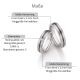 Eheringe Titan Zirkonium Brillant Ruesch 79/10130 & 79/10140