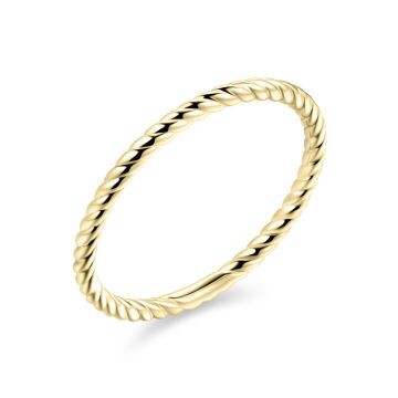 Gedrehter Ring 14k Gold Gisser Jewels VGR008