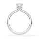 Ring Veiled Halo Prinzess Diamant Weißgold Rubin 1895