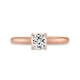 Verlobungsring Cushion Rotgold Lab-Grown Diamant Breuning 41-06318