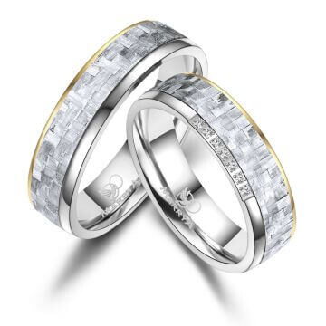 Partnerringe Tutan Carbon grau Marrya CA-09