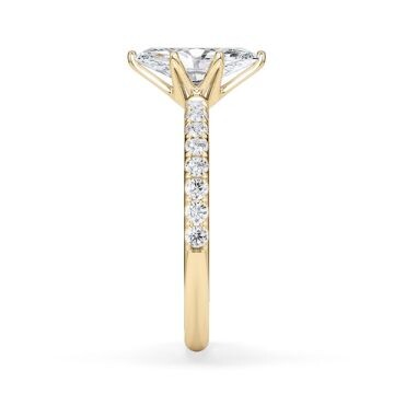 Hollywood Ring Marquise Diamant Gelbgold Rubin 1882