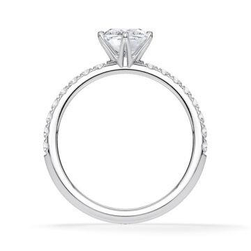 Hollywood Ring Cushion Platin Rubin 1880