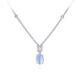 Kette mit Cabuchon hellblau Gisser N1112B