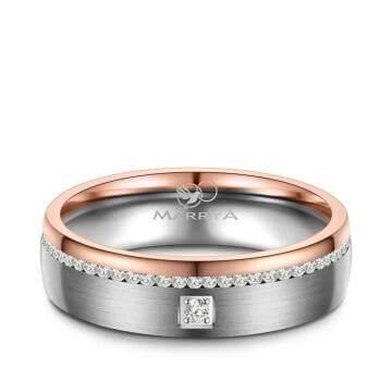 Damenring Trauring Partnerring Titan Roségold Marrya TI-39