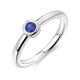 Ring Silber 925 mit Zirkonia Blau Gisser R373B