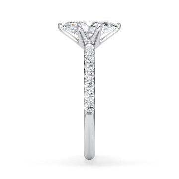 Hollywood Ring Marquise Diamant Platin Rubin 1882