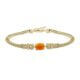 Armband Cabuchon orange Silber Gisser B1032B