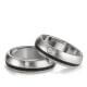 Partnerringe Edelstahl Keramik Tamor Satin TeNo 306404 & 306405