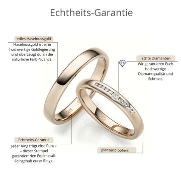 Trauringe Haselnussgold Brillant Gerstner 31309