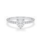Verlobungsring Platin mit Herz-Diamant von Rubin RU-1900