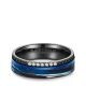 Eheringe Black Titanium Blue Ocean Zirkonia Marrya BT-14