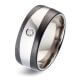 Trauringe Titan Carbon Brillant TitanFactory 52482