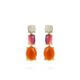 Ohrhänger Cabuchon orange Gisser E1082YO
