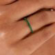 Stapelring Silber 925 Gold Zirkonia Grün Gisser R066YG