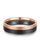Einzelring Herren liegend Black Titanium BT-09