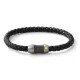Armband Titan Carbon & 18k Gold, Leder 20cm TeNo 60298