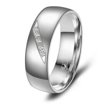 Damenring Edelstahl Zirkonia Marrya ES-04