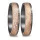 Eheringe Tantal Roségold 585 Brillant TeNo 59764