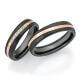 Trauringe Surfing Colors Zirkonium & Roségold Ruesch 14/20010