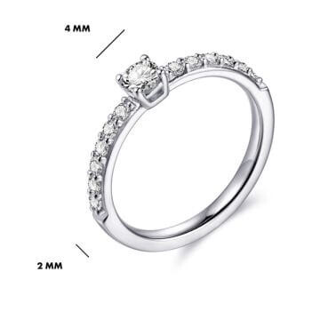 Pavé Ring Silber 925 Zirkonia Gisser R390