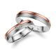 Trauringe Partnerringe Titan Rotgold Marrya TI-14