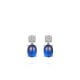 Ohrstecker Cabuchon blau Silber Gisser E1081B