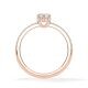 Ring Classic Hidden Halo Marquise Diamant Rotgold Rubin 1901