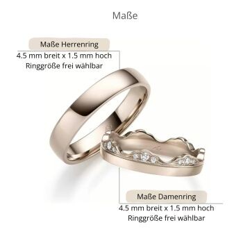 Trauringe Haselnussgold Brillant Gerstner 31394