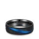 Eheringe Black Titanium Blue Ocean Zirkonia Marrya BT-17