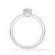 Ring Classic Hidden Halo Marquise Diamant Weißgold Rubin 1901
