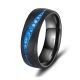 Eheringe Black Titanium Blue Ocean Zirkonia Marrya BT-17