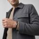 Armband Titan & 18k Gold mit Diamant schwarz, Leder 20cm TeNo 60297