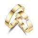 Eheringe Partnerringe Spann Edelstahl Gold Marrya ES-44