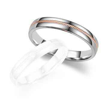 Trauringe Partnerringe Silber & Gold Marrya SG-A-06