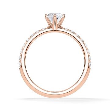 Hollywood Ring Marquise Diamant Rotgold Rubin 1882
