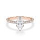 Verlobungsring Hollywood Rotgold 750 Marquise 1,270 ct Pavé – Rubin RU-1882