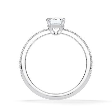 Ring Hidden Halo Emerald Weißgold Rubin 1899