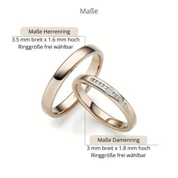 Trauringe Haselnussgold Brillant Gerstner 31309