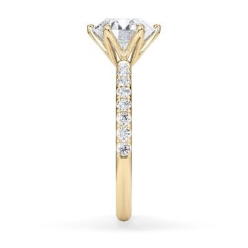 Hollywood Ring Brillant Gelbgold Rubin 1888