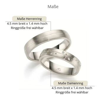 Trauringe Elfenbein-Gold Brillant Gerstner 31130