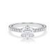 Verlobungsring Hollywood Platin 950 Cushion 1,270 ct Pavé – Rubin RU-1880