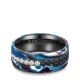 Partnerringe Black Titanium Blue Ocean Zirkonia Marrya BT-16