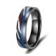 Eheringe Black Titanium Blue Ocean Zirkonia Marrya BT-14