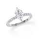 Hollywood Ring Marquise Diamant Platin Rubin 1882