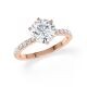 Hollywood Ring Brillant Rotgold Rubin 1888